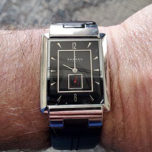 Skagen Denmark Men's Black /Chrome Watch